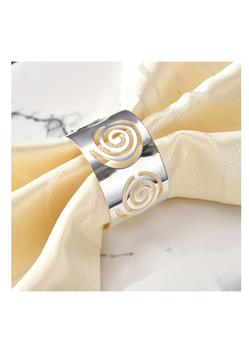 Generic - Napkin Rings Set of 12 (silver) - Image 1