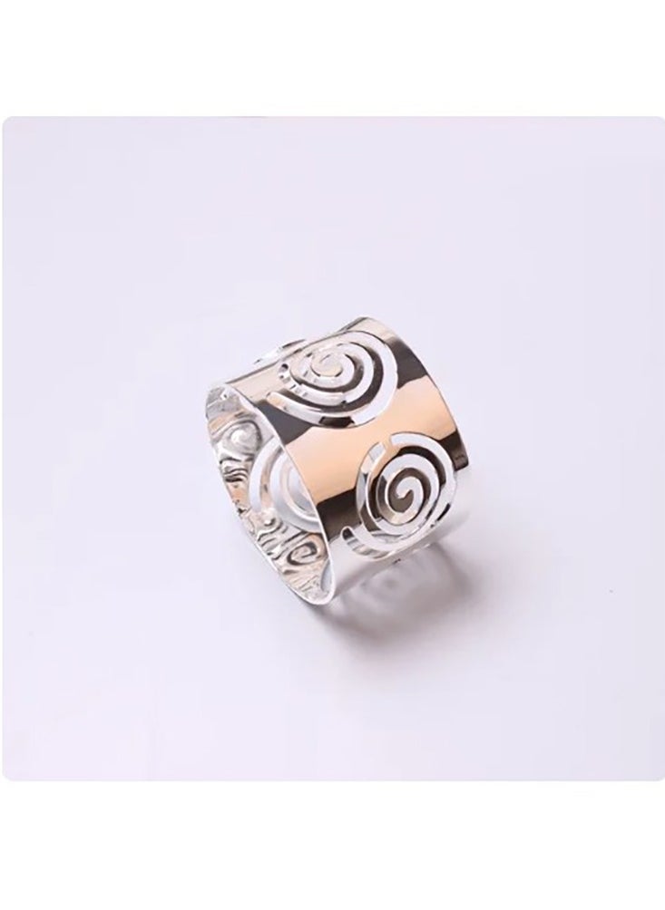 Generic - Napkin Rings Set of 12 (silver) - Image 1