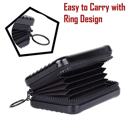 Stealodeal Aluminium Black Credit/Debit Stylish Zipper Men Women Card Holder - Image 4