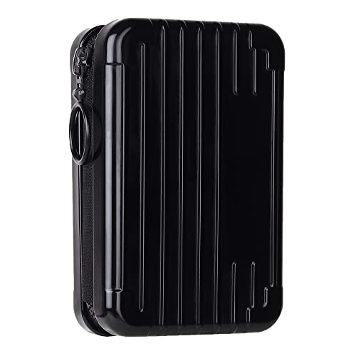 Stealodeal Aluminium Black Credit/Debit Stylish Zipper Men Women Card Holder - Image 1