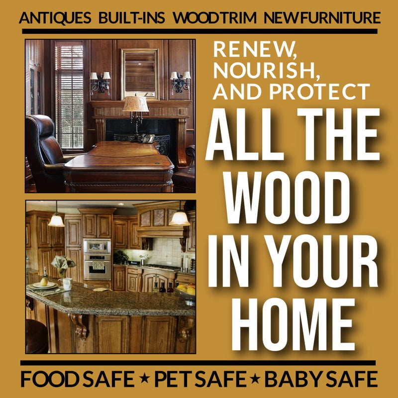 Daddy Van's All Natural Beeswax Furniture Polish â€“ Unscented, Food-Safe Wood Wax for Furniture, Cabinets, Antiques & Butcher Blocks â€“ Non-Toxic, Conditioning & Protective Finish for Wood Surfaces - Image 3