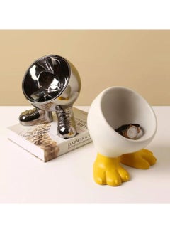 SIHIYA LIFE Ceramic Key Holder Bowl | Decorative Bird Feet Shaped Holder Bowl for Candy,Jewelry,Coins,Trinkets| Keys organizer,Storage Dish for Entryway,Table, Home,Office,Gifting  - Image 2