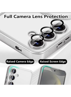 Generic For Samsung Galaxy S24 Silicone Transparent Back Case with Platinum Frame , Mag-Safe For Wireless Charging and Camera Lens Protector Compatible With Samsung Galaxy S24 (6.2'') (Clear&Silver)  - Image 4