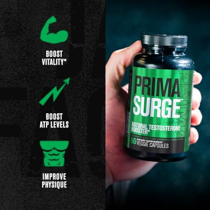 Jacked Factory Testosterone Booster for Men PRIMASURGE - w/Tongkat Ali, PrimaVie, Ashwagandha - Boost Vitality, Muscle Growth & Energy | Natural Test Booster Supplement - 60 Veggie Pills - Image 5