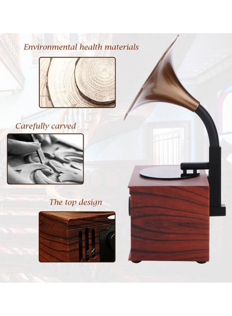 دي إل سي  مكبر صوت لاسلكي كلاسيكي بتقنية البلوتوث dlc-32249b بني/ذهبي/أسود - Image 4