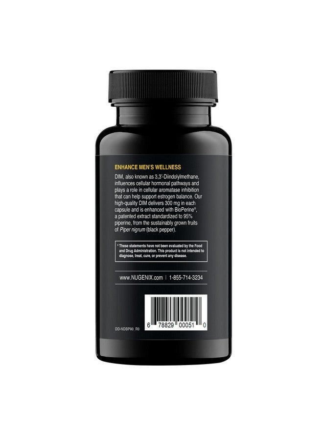 Nugenix مكمل نوجينيكس إسينشالز DIM 305 ملغ دايندوليلميثان وبيو بيرين لتحقيق توازن الهرمونات، 90 كبسولة - Image 3