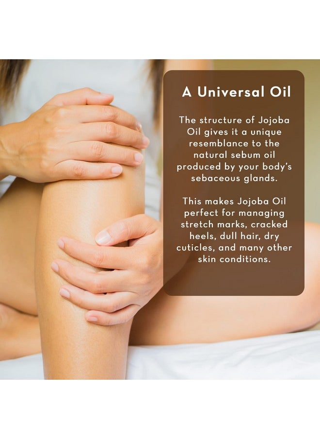 PURE BODY NATURALS Pure Body Naturals Organic Jojoba Oil, 4 Fl Oz - 100% Pure, Organic, Cold Pressed Jojoba Oil for Skin, Face, Nails and Hair Growth - Carrier Oil for Mixing Essential Oils  - Image 3