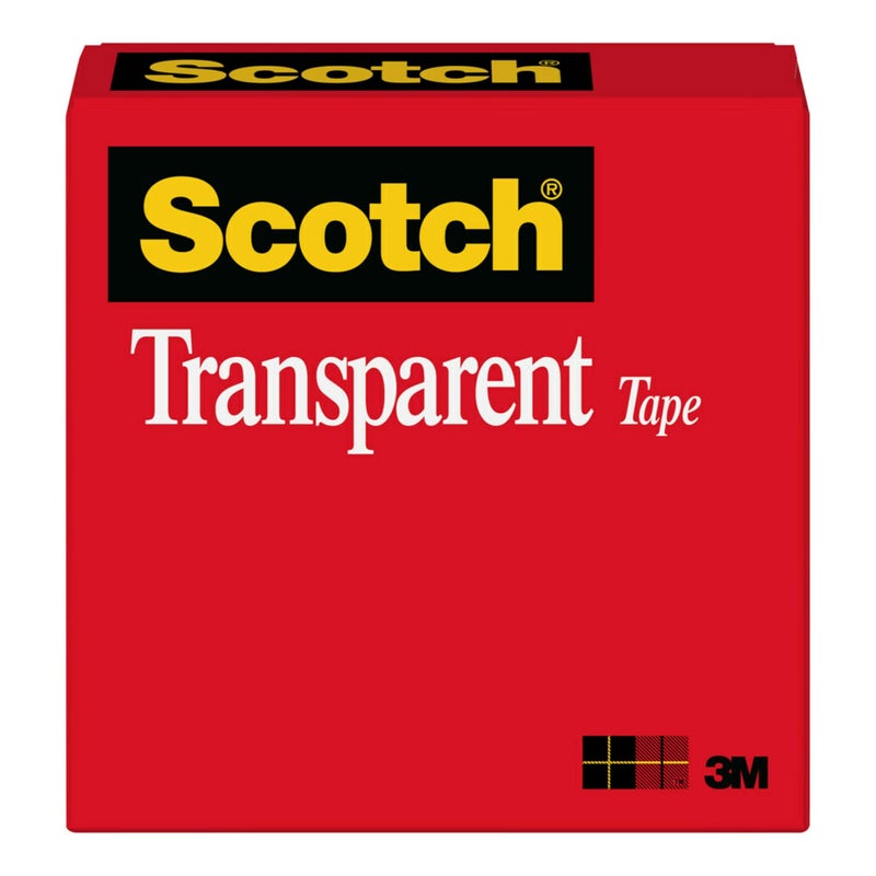 Scotch  Scotch Transparent Tape, 1 Box, 1 in x 2592 in, (600)  - Image 1