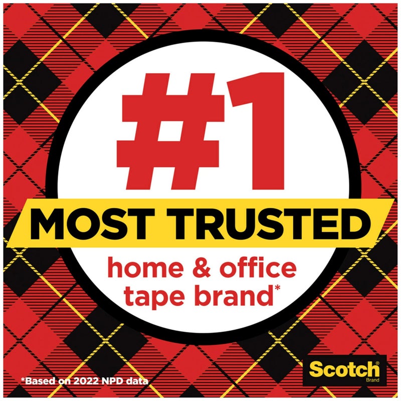 Scotch  Scotch Transparent Tape, 1 Box, 1 in x 2592 in, (600)  - Image 3