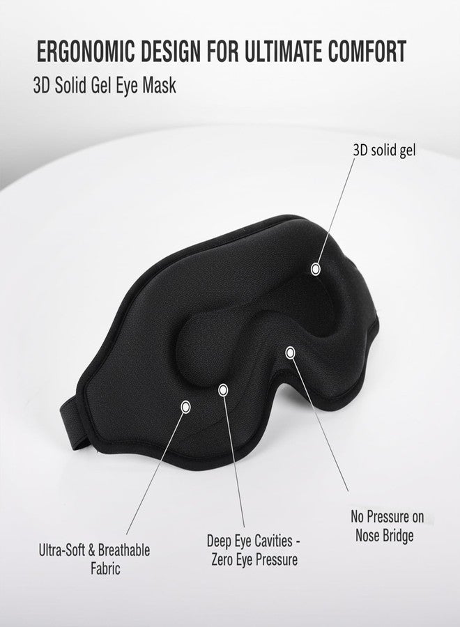 Deyuoau 3D Cooling Gel Eye Mask - Reusable Cold & Warm Sleep Mask, Soft Gel Ice Pack for Puffiness, Dark Circles Relief & Headache Comfort - Image 4