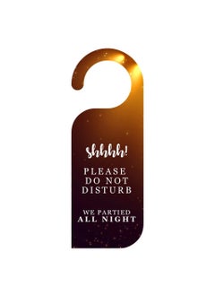 ASHVAH ASHVAH Partied All night Door HangerDND Sign Do not Disturb Door Knob HangerDoor Tag for Bedroom Couple Studyroom Home Office Meeting Sleeping D004 