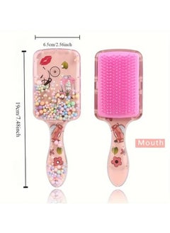 Cartoon Detangling Hair Brush - Transparent Scalp Massage Comb Bubble Plastic Handle Hair Comb - pzsku/ZBFC04B3C82EE8F90C43AZ/45/_/1740909750/5069780b-a0c9-4875-9b5f-2793436911c8