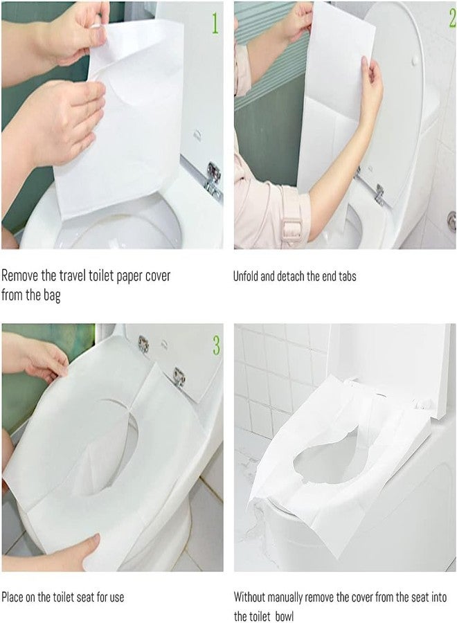 Tinkle Wee Safe Disposable Toilet Seat Covers | 20 Sheets | Water-Proof, Biodegradable | Protection Against Wetness & Germs on Public Toilets | No Direct Contact with Unhygienic Seat | Travel-Friendly - Image 2