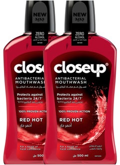 Closeup Antibacterial Mouthwash With Active Zinc Formula Pack Of 2  - Image 1
