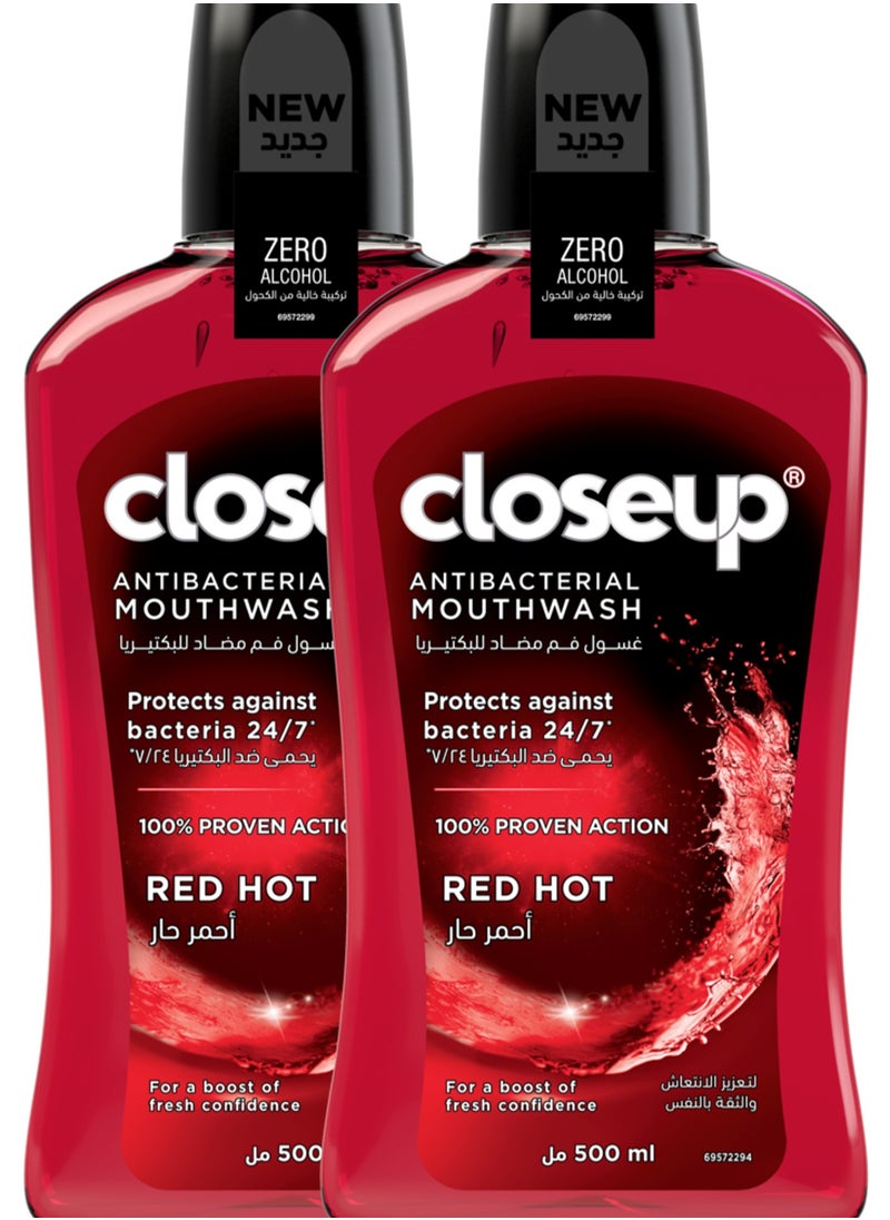 Closeup - Antibacterial Mouthwash With Active Zinc Formula Pack Of 2 - Image 1