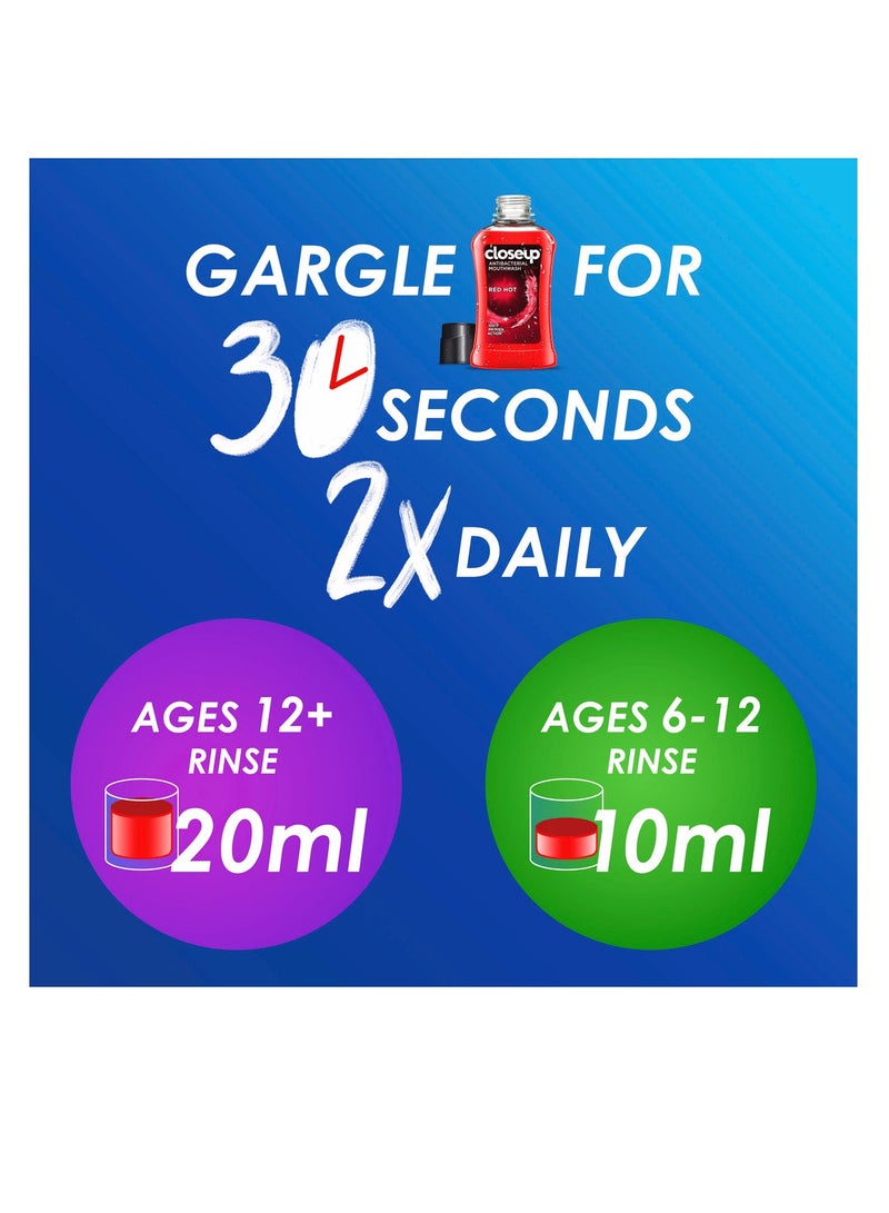 Closeup Antibacterial Mouthwash With Active Zinc Formula Pack Of 2 - Image 5