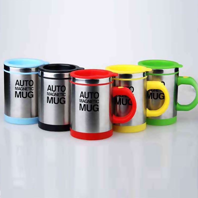 Magnetic Mug: 304 Food Grade Stainless Steel Double Layer Insulated Cup - Leak-Proof Sealed Cover Straw Hole Design Mixing Cup for Home Office Outdoor Daily Use - Image 1