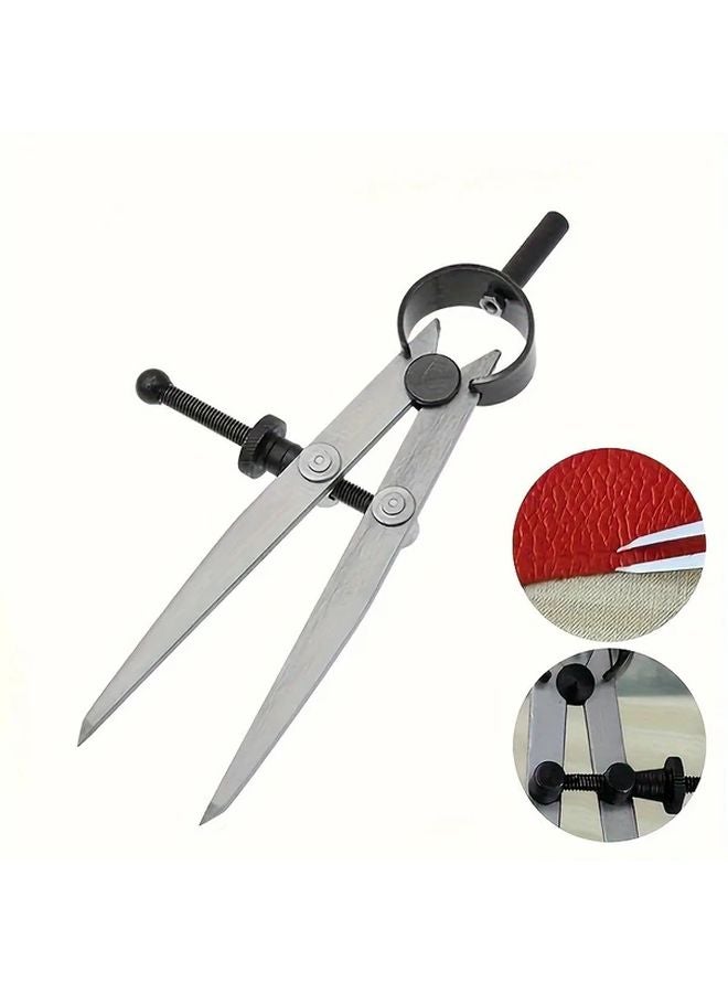 Copper Spring Loaded Caliper Tool 9.84 Inch Multi Function Adjustable Lockable Leather Craft Rotary Scribe Gauge - Image 4