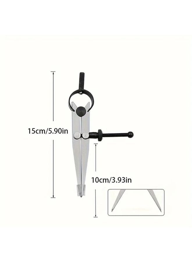 Copper Spring Loaded Caliper Tool 9.84 Inch Multi Function Adjustable Lockable Leather Craft Rotary Scribe Gauge - Image 5