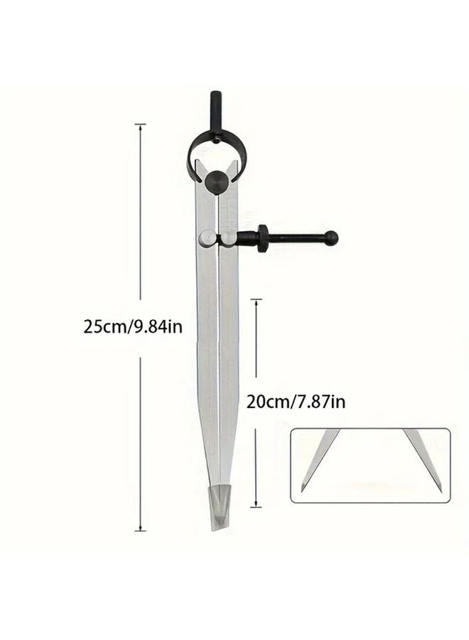 Copper Spring Loaded Caliper Tool 9.84 Inch Multi Function Adjustable Lockable Leather Craft Rotary Scribe Gauge - Image 3