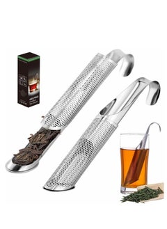 SYOSI Tea Strainer with Gift Box, Tea Infuser for Loose Tea - 2 Pack Stainless Steel Tea Diffuser, Long-handle Tea infusers for Tea, Coffee, Seasonings, Spices, Gifts for Mother Father  - Image 1