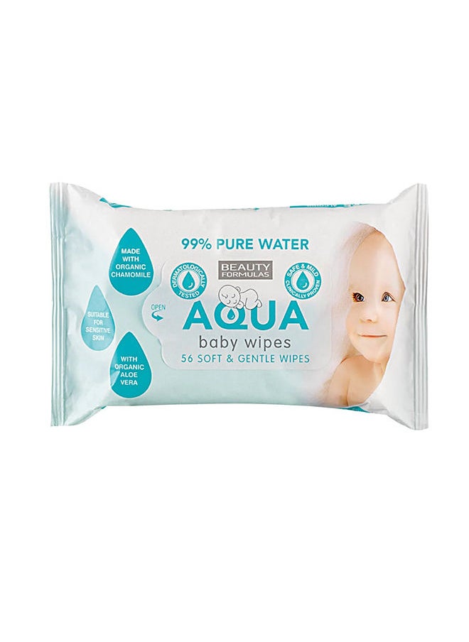BEAUTY FORMULAS - عبوة من 56 منديل أكوا للأطفال - Image 1