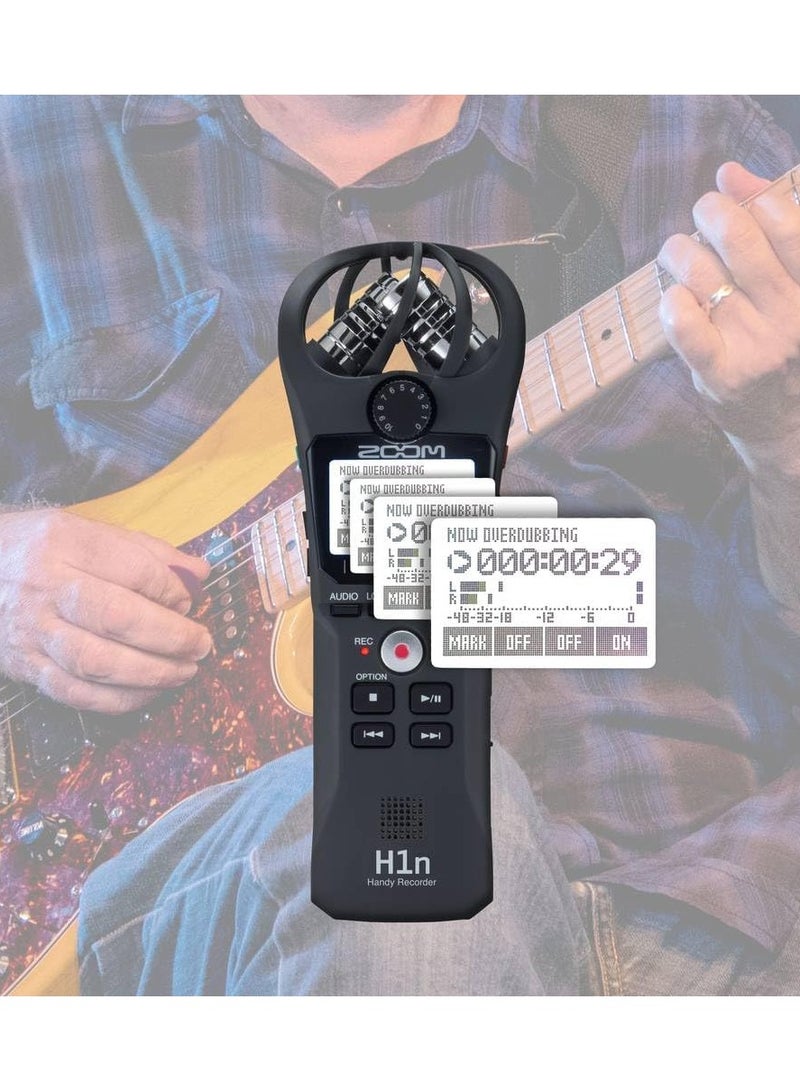 ZOOM Zoom H1N 2 Input / 2 Track Portable Handy Recorder With Onboard X/Y Microphone None, Megapixels Black, H-1N/220Ge - Image 5