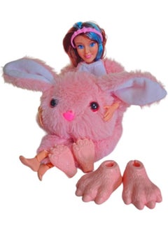 Vardem Change Toy Pink Rabbit 30 cm Doll with Accessories 66838  - Image 3