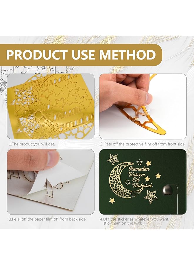 erorex Ramadan Mubarak Decorations Wall Stickers Eid Decor Moon Star Acrylic Walls Decals For Islamic Muslim Home - Image 4