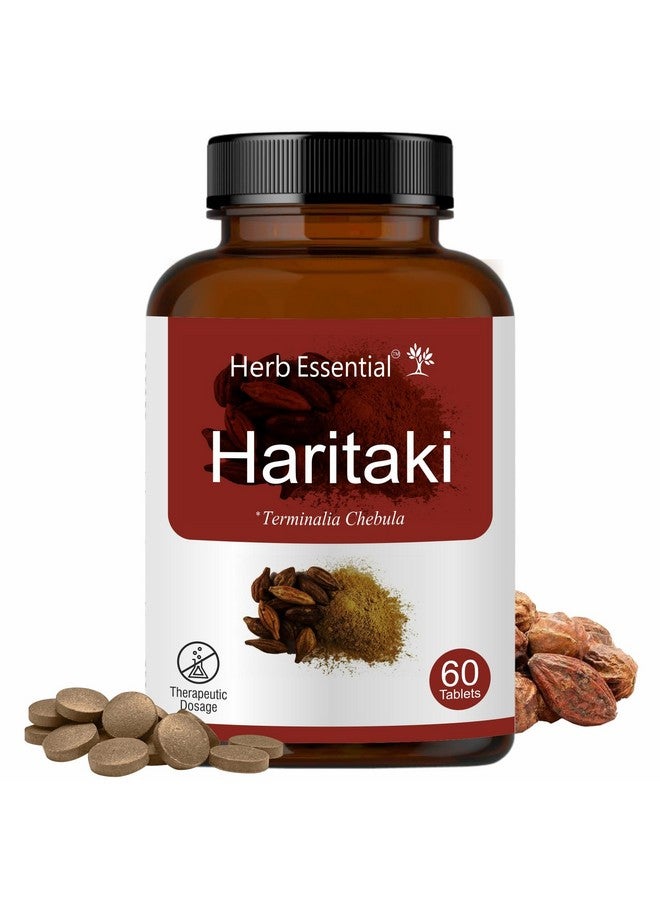 Herb Essential أقراص هارتيكي الأساسية بالأعشاب - 500 ملغ، 60 حبة | تيرميناليا تشيبولا | يدعم صحة الجهاز الهضمي، إزالة السموم وحركات الأمعاء المنتظمة | ملين طبيعي | نباتي وخالي من البارابين - Image 1