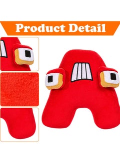 Excefore Alphabet Plush Toy, Stuffed Animal Toy, Soft Toys for Girls, for Boys Girls Birthday Present Age 3+, Letter A  - Image 3