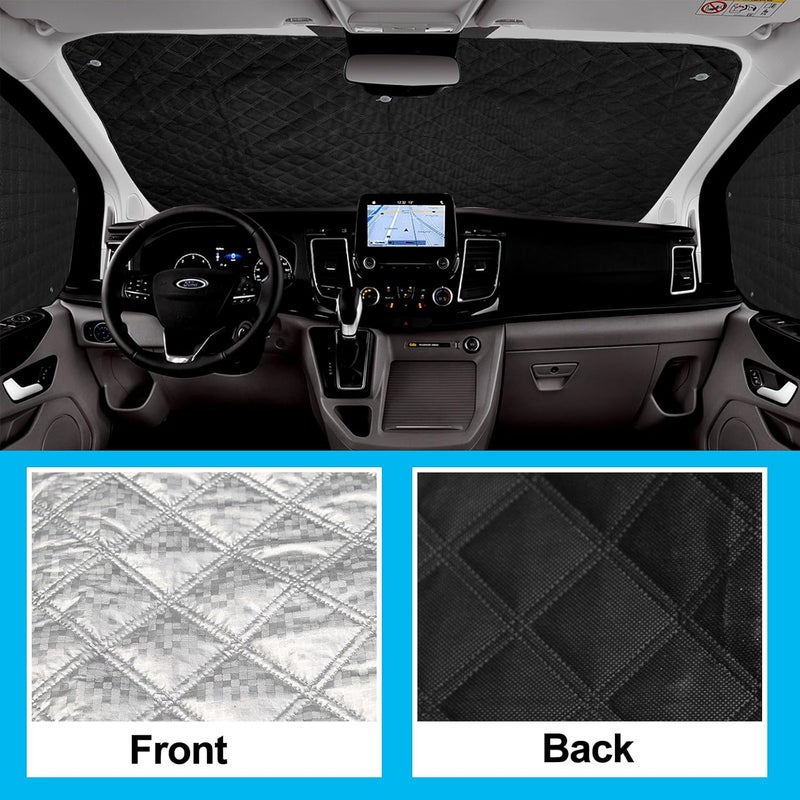 CICMOD Car Windshield Sunshade Thermal Protector for Ford Transit Custom - Image 2