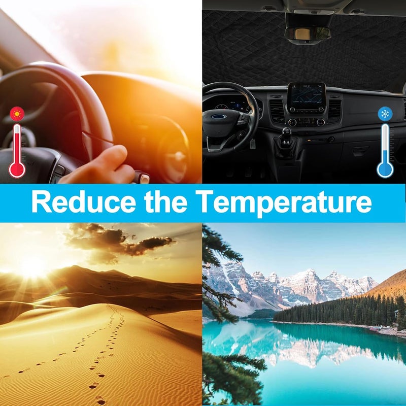 CICMOD Car Windshield Sunshade Thermal Protector for Ford Transit Custom - Image 5