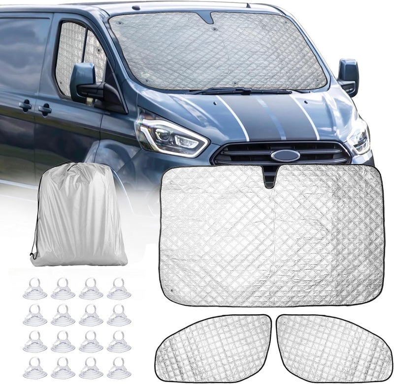 CICMOD Car Windshield Sunshade Thermal Protector for Ford Transit Custom - Image 1