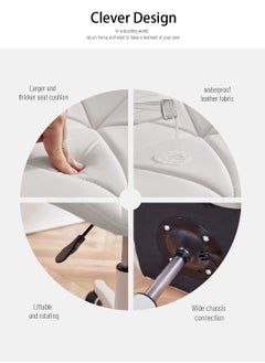 Sinyin Chairs, Leather Chairs, Ergonomic Chairs, Office Chairs, Study Chairs, Cushions Use Waterproof Fabrics, With Silent Pulleys, Adjustable Seat Height, Soft And Comfortable  - Image 3