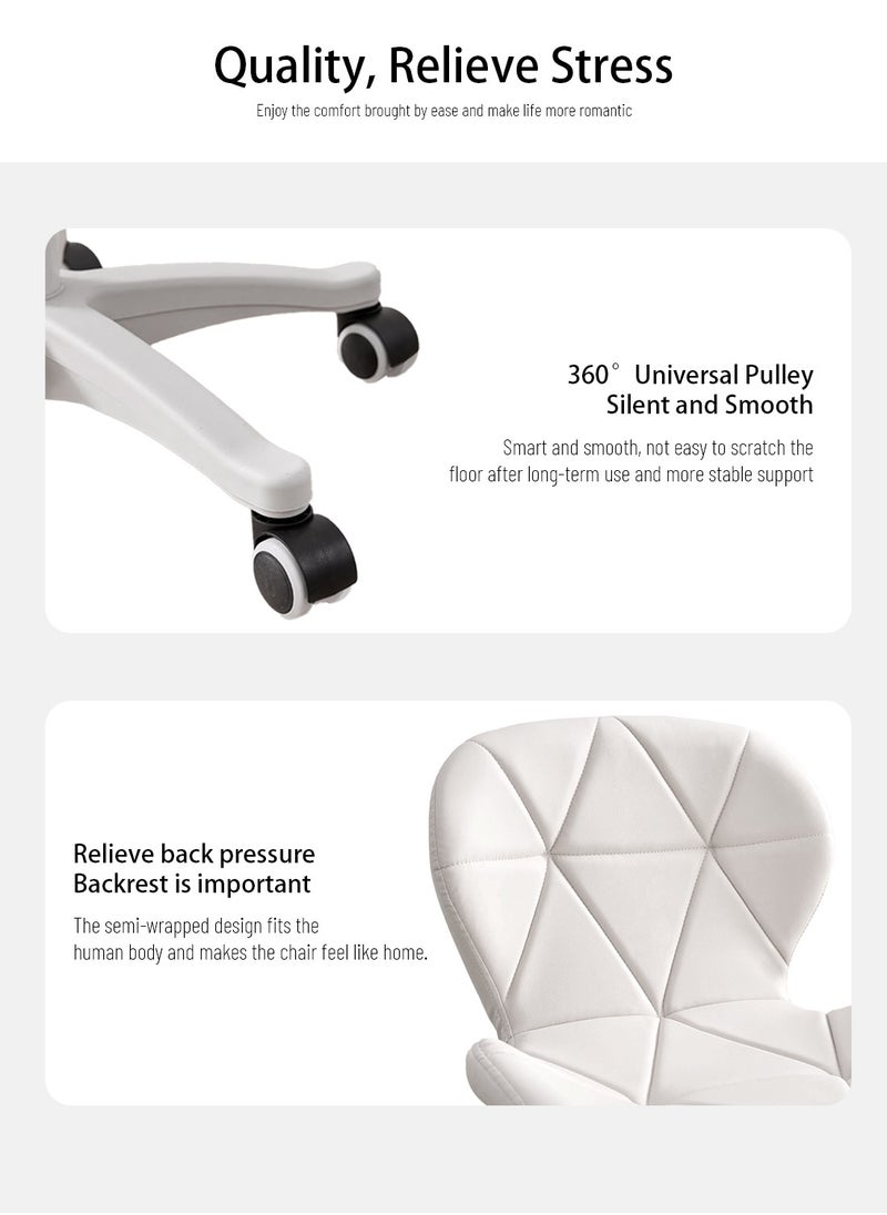 Sinyin - Chairs, Leather Chairs, Ergonomic Chairs, Office Chairs, Study Chairs, Cushions Use Waterproof Fabrics, With Silent Pulleys, Adjustable Seat Height, Soft And Comfortable - Image 1