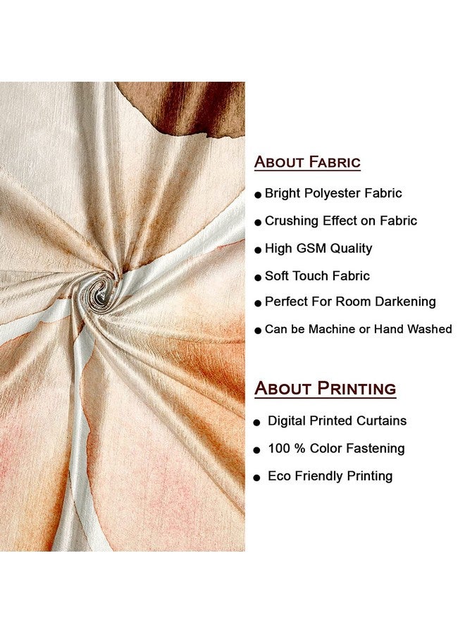 Lush Decor Polyester Floral Grommet Curtains, Pack Of 1 (9 Feet, Rust) - Image 2