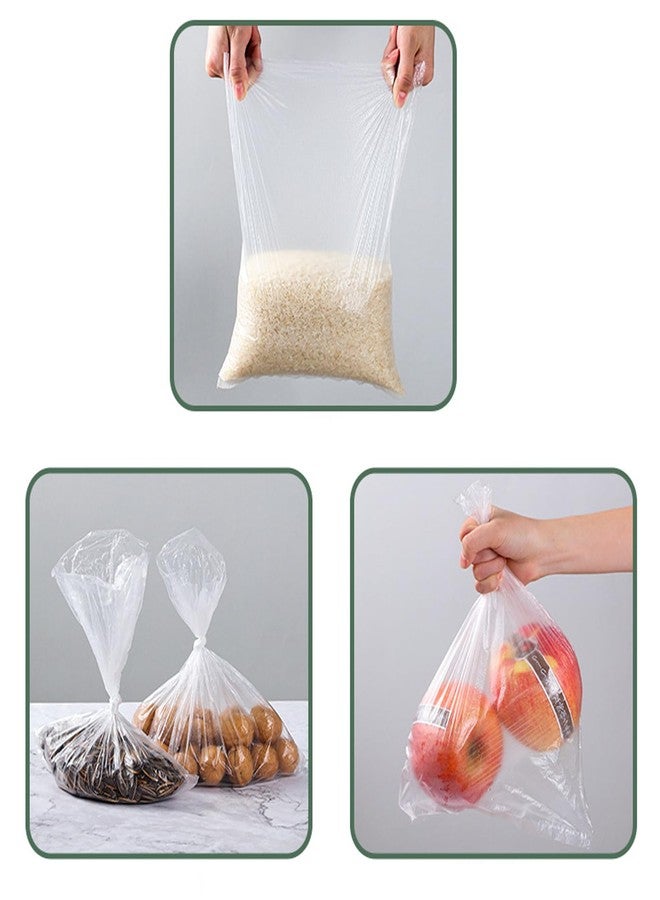 JOIKIT 2 Rolls 1000 PCS 10 x 14 Inches Plastic Roll Bags, Clear Plastic Produce Bag Roll, Durable Food Storage Bag for Vegetable, Fruit, Kitchen Waste - Image 5