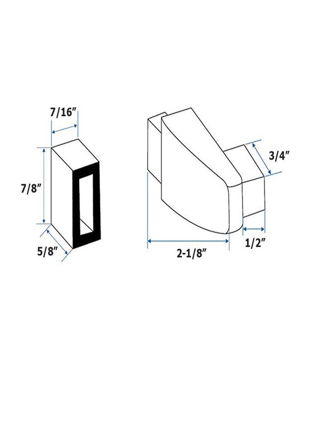 TechnologyLK Clear Acrylic Towel Bar Brackets with Polished Chrome Accent Sleeves - Two Brackets with Screws (Towel Bar NOT Included) - Image 3