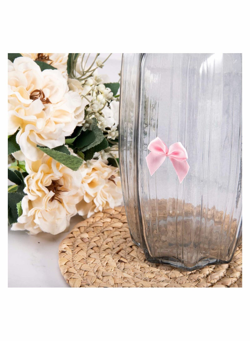 100 Pcs Mini Satin Ribbon Bow Flowers for DIY Crafts Baby Shower Crafts Decoration, Hair Accessories, Bottles, Scrapbooking, Cupcakes, Wedding and Gift Wrapping, 1.5 Inch - Image 3