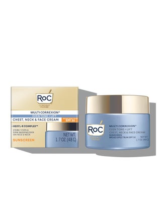 RoC Multi Correxion 5 in 1 Chest, Neck, and Face Moisturizer Cream with SPF 30, for Neck Firming and Wrinkles, Vitamin E & Shea Butter, Oil Free Skin Care, 1.7 Ounces - pzsku/ZBFC1A072AB3118C987E9Z/45/_/1717309400/104825b0-d97b-4758-bda5-141c285c5c8d
