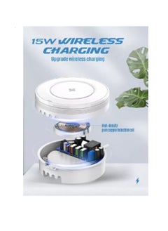 LDNIO 32W Wireless Charger 5-in-1 Wireless Charging Station with 15W Qi-Certified Wireless Charger & 32W USB-C Port PD Fast Charger, Portable Multiport Charger for iPhone, iPad, Samsung and More  - Image 2