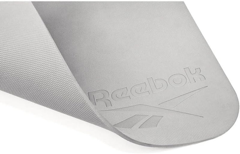 ريبوك حصيرة يوغا ريبوك 6 مم – رمادي فاتح، مبطنة ومقاومة للانزلاق لليوغا والبيلاتس - Image 5