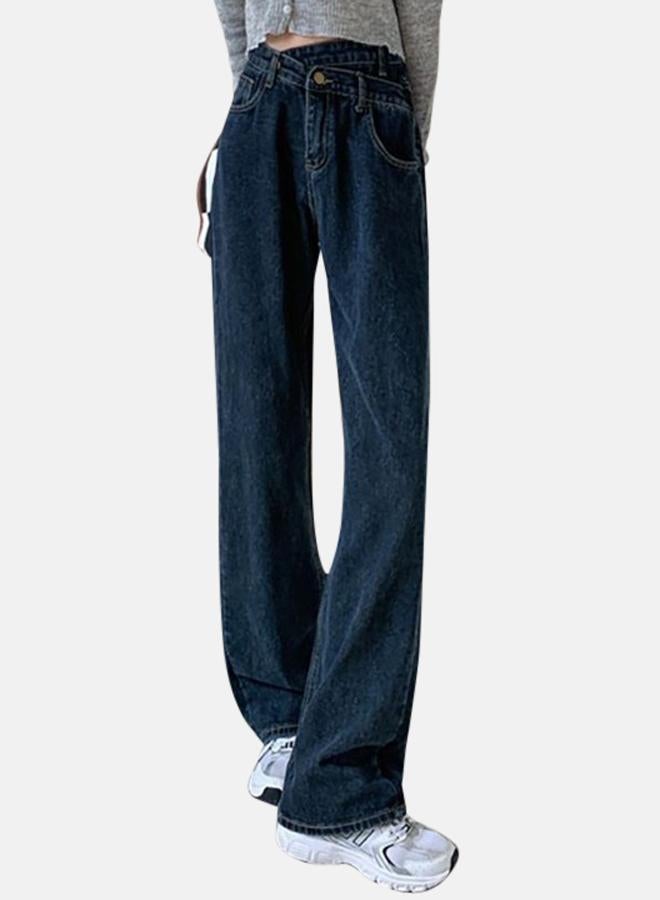 YUNIQEE Blue Straight Fit High-Rise Jeans - Image 2
