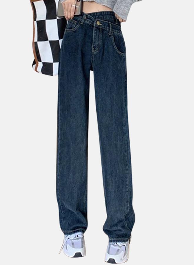 YUNIQEE Blue Straight Fit High-Rise Jeans - Image 3