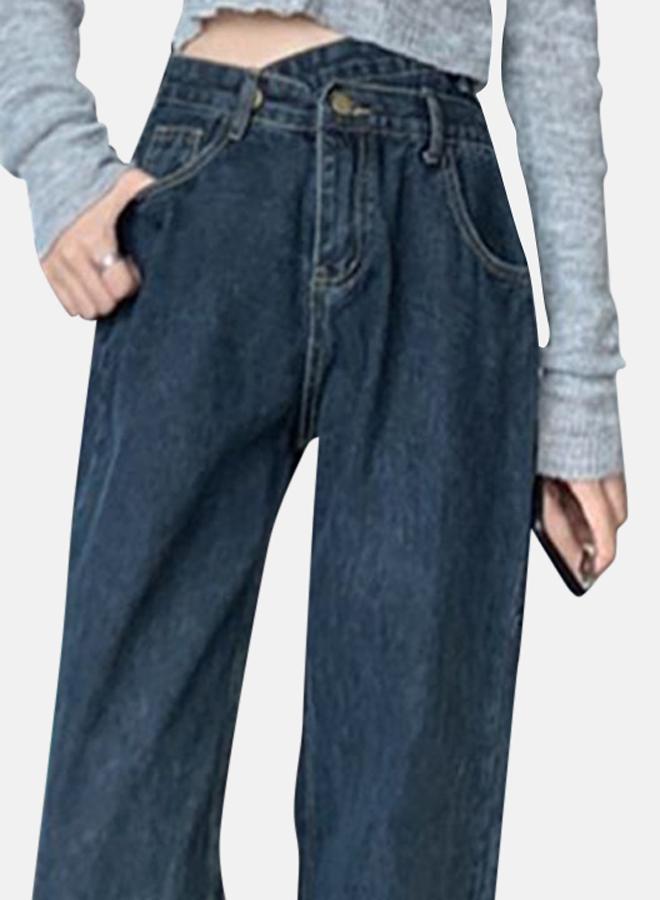 YUNIQEE Blue Straight Fit High-Rise Jeans - Image 4