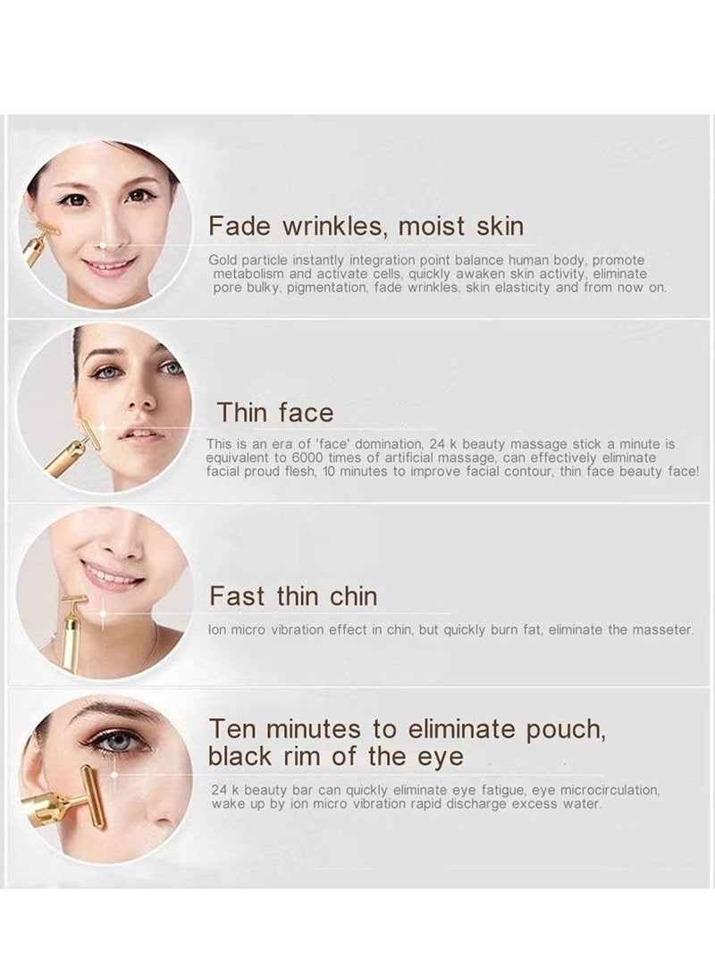 ELTRAZONE "All-in-One 24K Gold Facial and Body Massager: Anti-Aging Benefits for Radiant Skin" - Image 4