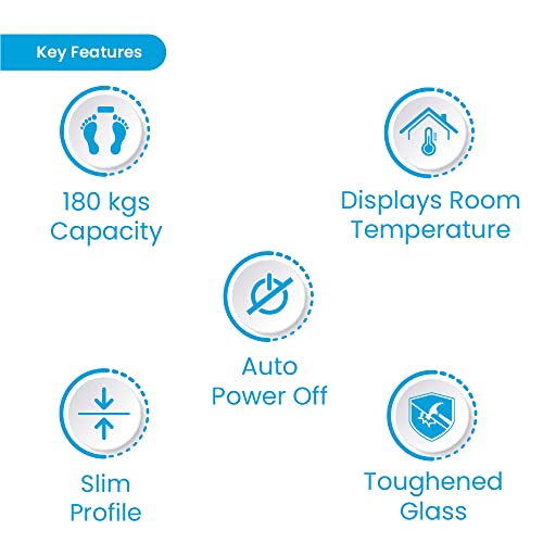 Tata 1mg Digital Weighing Scale for Home | Weight Machine with High Accuracy Sensor | Verified by Legal Metrology of India | Large Display | Anti-Skid | Wide Body Measurement Range | One Unit - Image 4