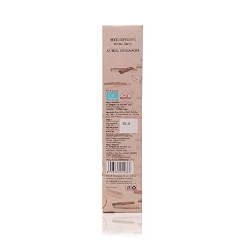 IRIS Sandal Cinnamon Reed Diffuser Refill Set - Premium Aromatherapy Fragrance Oil for Home, Office & Spa, Relaxation and Ambiance, Long-Lasting Aroma, Ideal Gift - Image 5