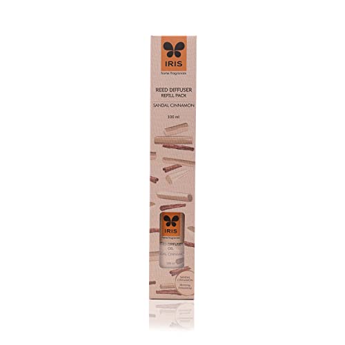 IRIS Sandal Cinnamon Reed Diffuser Refill Set - Premium Aromatherapy Fragrance Oil for Home, Office & Spa, Relaxation and Ambiance, Long-Lasting Aroma, Ideal Gift - Image 1